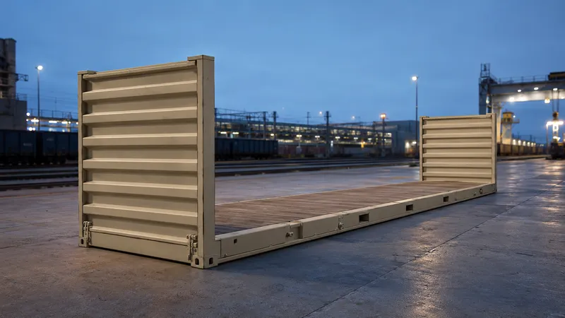 40' Flat Rack Konteyner ürün görseli